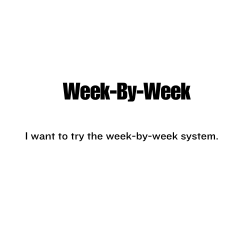Week-By-Week
